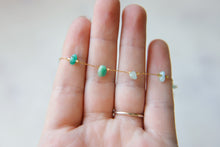 Load image into Gallery viewer, Green Aventurine & Gold Chain Choker Necklace