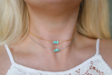 Load image into Gallery viewer, Natural Turquoise Beaded Choker Necklace