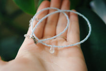 Load image into Gallery viewer, Baby Blue Moonstone Teardrop Beaded Choker Necklace