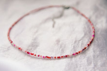 Load image into Gallery viewer, Love Bug Seed Beaded Choker Necklace