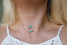 Load image into Gallery viewer, Natural Turquoise Beaded Choker Necklace