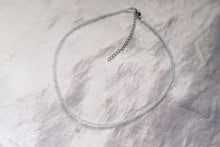 Load image into Gallery viewer, Baby Blue Moonstone Teardrop Beaded Choker Necklace