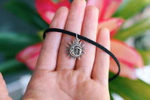 Load image into Gallery viewer, Celestial Sun & Moon Vegan Suede Choker Necklace