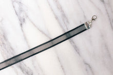 Load image into Gallery viewer, Simple Black Satin Sheer Ribbon Choker Necklace, 90s choker, handmade, boho jewelry, hippie style