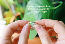 Load image into Gallery viewer, Sun and Moon Adjustable Silver Ring, Midi Rings, Silver Plated, Celestial Rings
