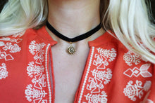 Load image into Gallery viewer, Velvet Celestial Sun & Moon Choker