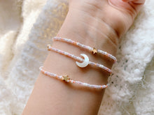 Load image into Gallery viewer, Dream Moon & Stars Seed Beaded Wrap Bracelet