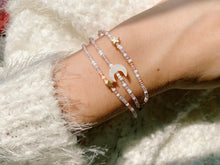 Load image into Gallery viewer, Dream Moon & Stars Seed Beaded Wrap Bracelet