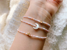 Load image into Gallery viewer, Dream Moon & Stars Seed Beaded Wrap Bracelet