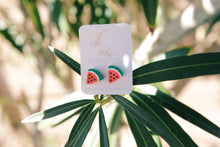 Load image into Gallery viewer, Watermelon earring studs