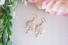 Load image into Gallery viewer, Opal Rain Clouds Polymer Clay Earrings