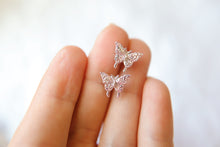 Load image into Gallery viewer, Mini Butterfly Earring Studs