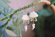 Load image into Gallery viewer, Storm Cloud Opal Polymer Clay Earrings