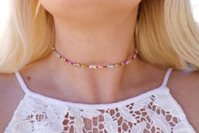 Load image into Gallery viewer, Endless Summer Seed Beaded Choker Necklace