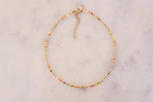 Load image into Gallery viewer, Golden Rainbow Seed Beaded Choker Necklace