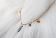 Load image into Gallery viewer, Good Fortune Gold Charm Necklace