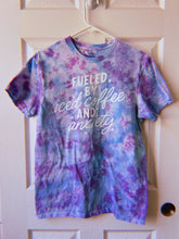 Load image into Gallery viewer, Iced Coffee &amp; Anxiety Tie Dye T-shirt