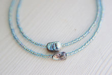 Load image into Gallery viewer, Beautiful hand beaded abalone shell necklace