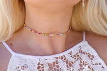 Load image into Gallery viewer, Endless Summer Seed Beaded Choker Necklace