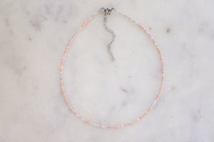 Sanibel Island Seed Beaded Choker Necklace