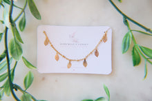 Load image into Gallery viewer, Whispering Leaves Gold Adjustable Choker Necklace