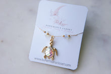 Load image into Gallery viewer, Opal Sea Turtle Necklace