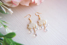 Load image into Gallery viewer, Opal Rain Clouds Polymer Clay Earrings