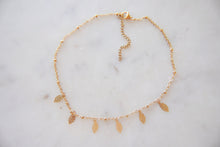 Load image into Gallery viewer, Whispering Leaves Gold Adjustable Choker Necklace