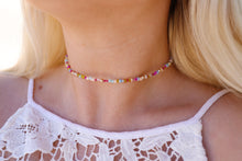 Load image into Gallery viewer, Endless Summer Seed Beaded Choker Necklace