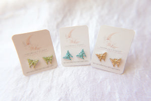 Mini Butterfly Earring Studs