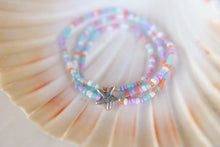 Load image into Gallery viewer, Beach Bum Starfish Seed Beaded Wrap Bracelet