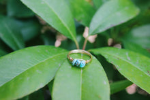 Load image into Gallery viewer, Mini Wire Wrapped Natural Turquoise Rings