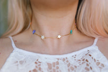 Load image into Gallery viewer, Rainbow Shell Star Chain Choker Necklace