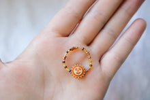 Load image into Gallery viewer, Golden Topaz Sun Seed Beaded Ring
