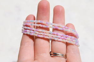 Pastel Rainbow Luster Waist Beads