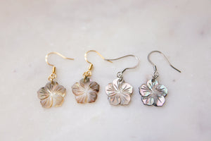 Hibiscus Shell Earrings