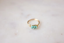 Load image into Gallery viewer, Mini Wire Wrapped Natural Turquoise Rings