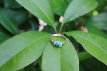 Load image into Gallery viewer, Mini Wire Wrapped Natural Turquoise Rings