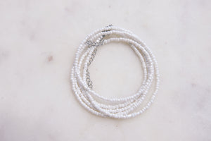 Coconut White Luster Waist Beads