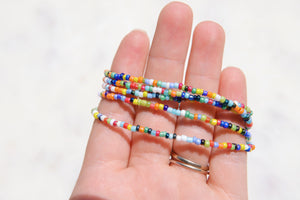 Rainbow Luster Waist Beads