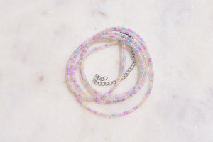 Pastel Rainbow Luster Waist Beads