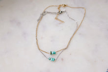 Load image into Gallery viewer, Natural Turquoise Beaded Choker Necklace