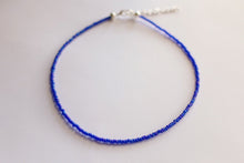 Load image into Gallery viewer, Royal Blue Matte Beaded Choker