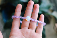 Load image into Gallery viewer, Frosted Lilac Opalite Beaded Choker Necklace