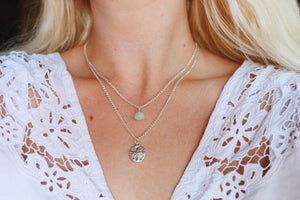 Sea of Life Sand Dollar Layered Necklace