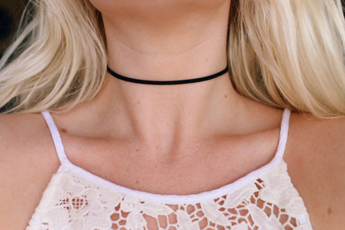 Simple Vegan Suede Choker