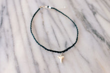 Load image into Gallery viewer, Mako White Shark Tooth Adjustable Hemp Choker Necklace