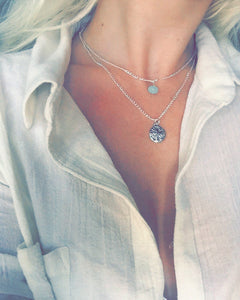 Sea of Life Sand Dollar Layered Necklace
