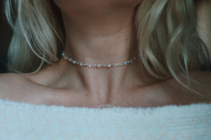 Opal Beaded Choker Necklace, Handmade Choker, Boho Necklace