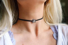 Load image into Gallery viewer, Vegan Suede Sea Turtle Bead Choker Necklace